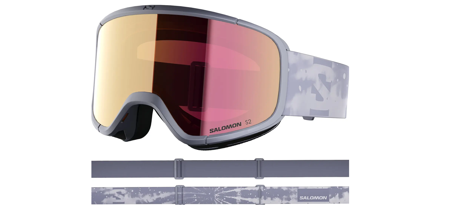 Salomon Schneebrille Aksium 2.0 Blue granite/ruby 
