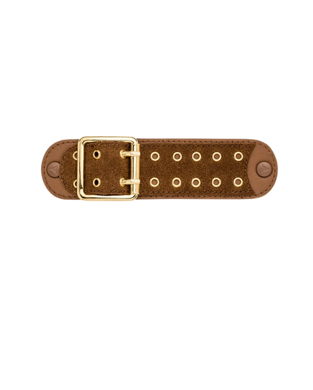 Hey Marly Eyelet Classic Topping für Sandalen Cognac