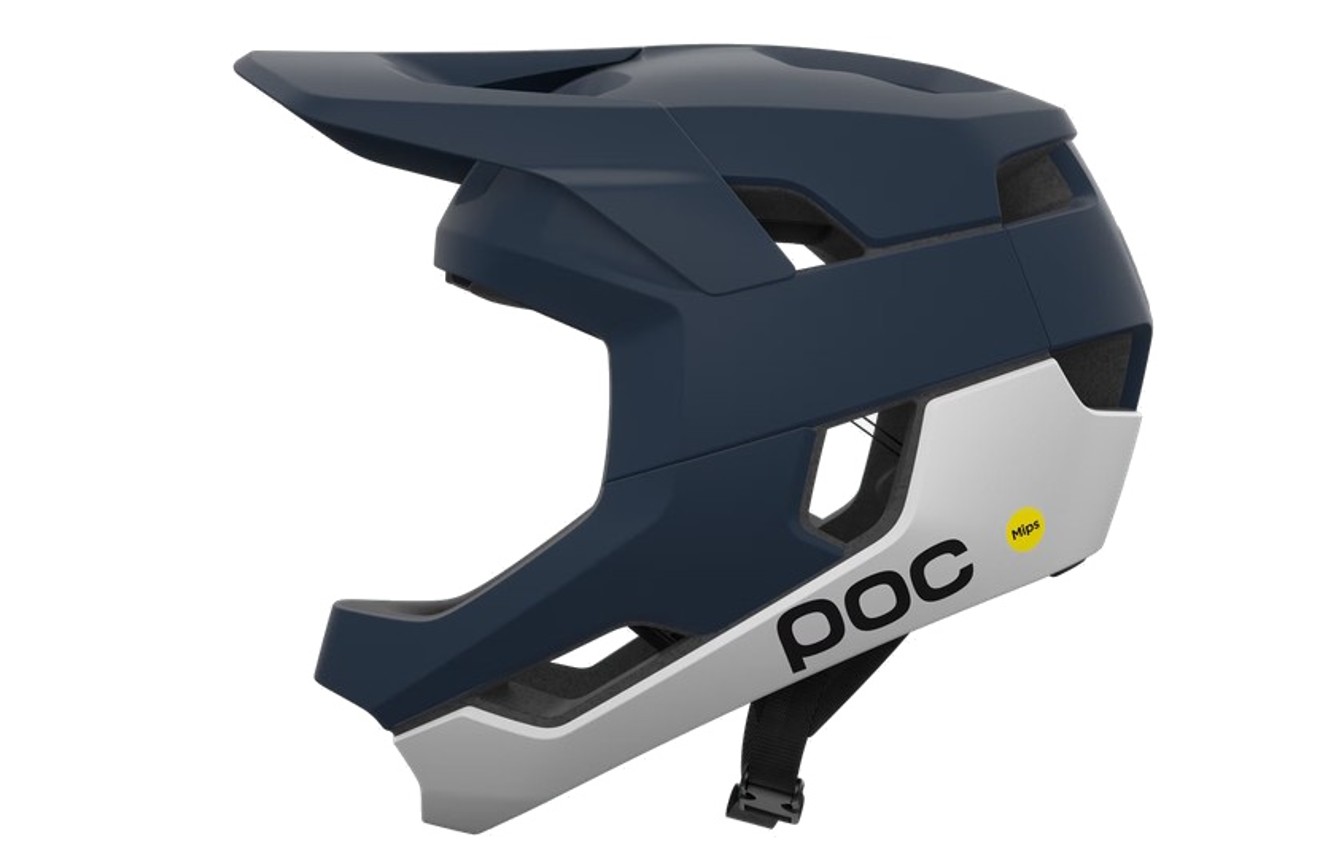 POC Fullface Helm Otocon Race MIPS MTB Apatite Navy Matt/Hydrogen White Matt 