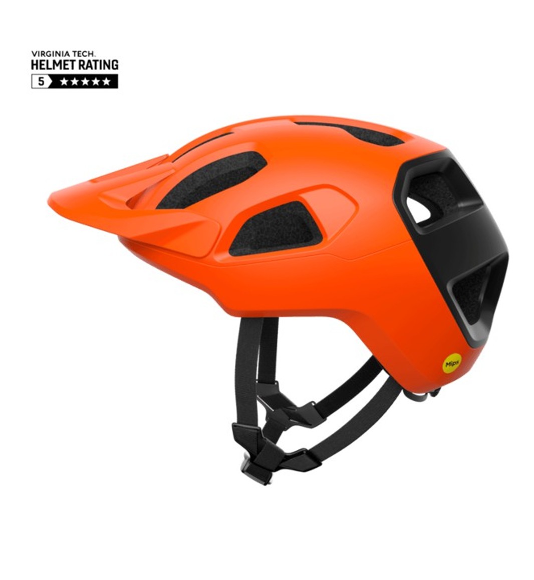 POC Fahrradhelm Cularis MTB Fluorescent Orange Matt / Uranium Black Matt