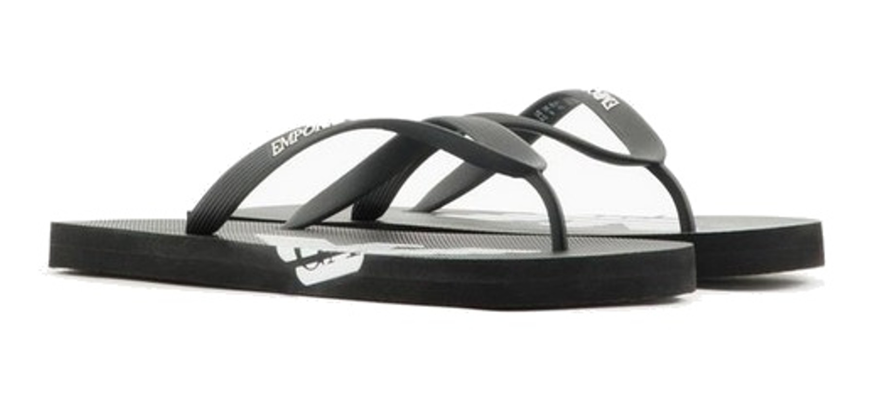 Armani Exchange Zehentrenner Slippers black