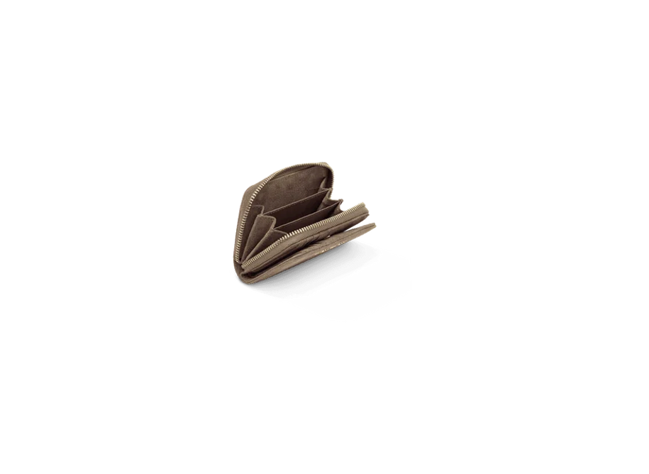 Hey Marly Sleek Petite Suede Geldbörse Mocha