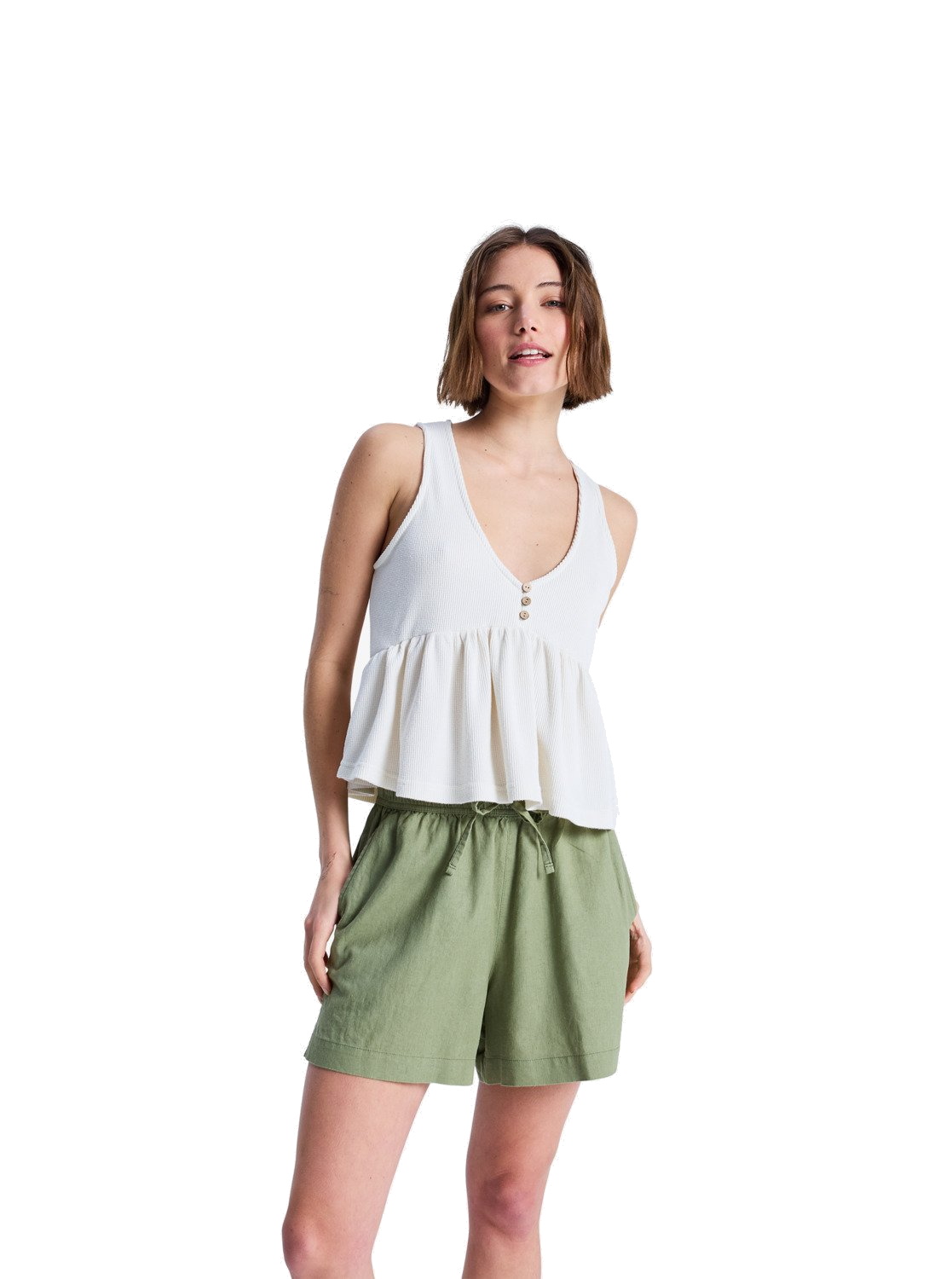 Roxy Damen Strand Shorts Lekeitio Break Oil Green
