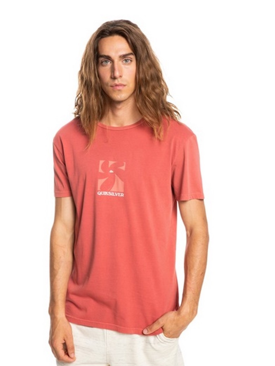 Quiksilver Herren T-Shirt Big Island rot