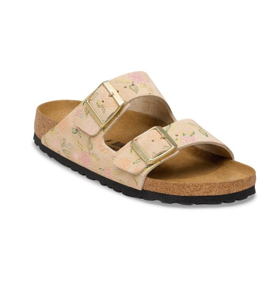 Birkenstock Damen Sandalen Arizona Sandcastle Flower Print