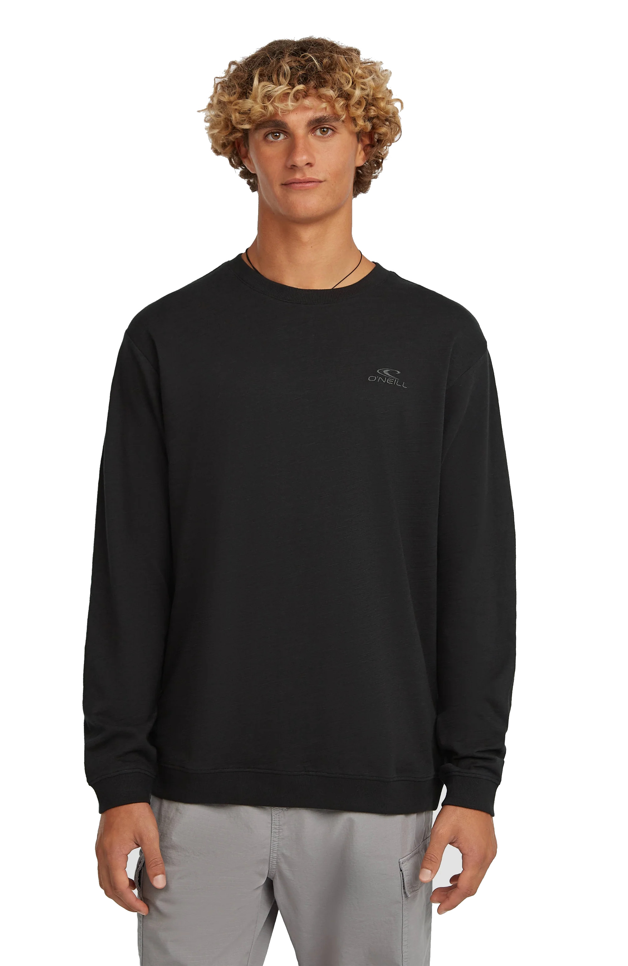 O'Neill Herren Longsleeve Slub Langarmshirt Black Out
