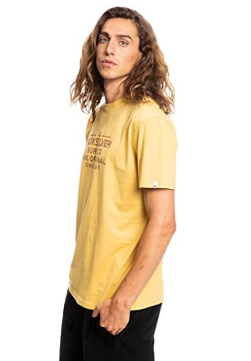 Quiksilver T-Shirt Feeding Line gelb