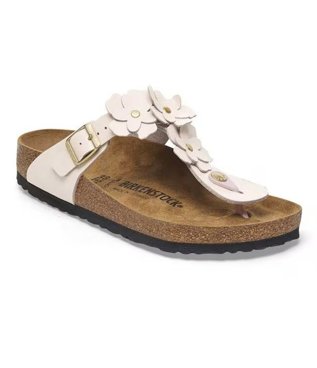 Birkenstock Damen Sandalen Gizeh Flower Embellishment Light Rose
