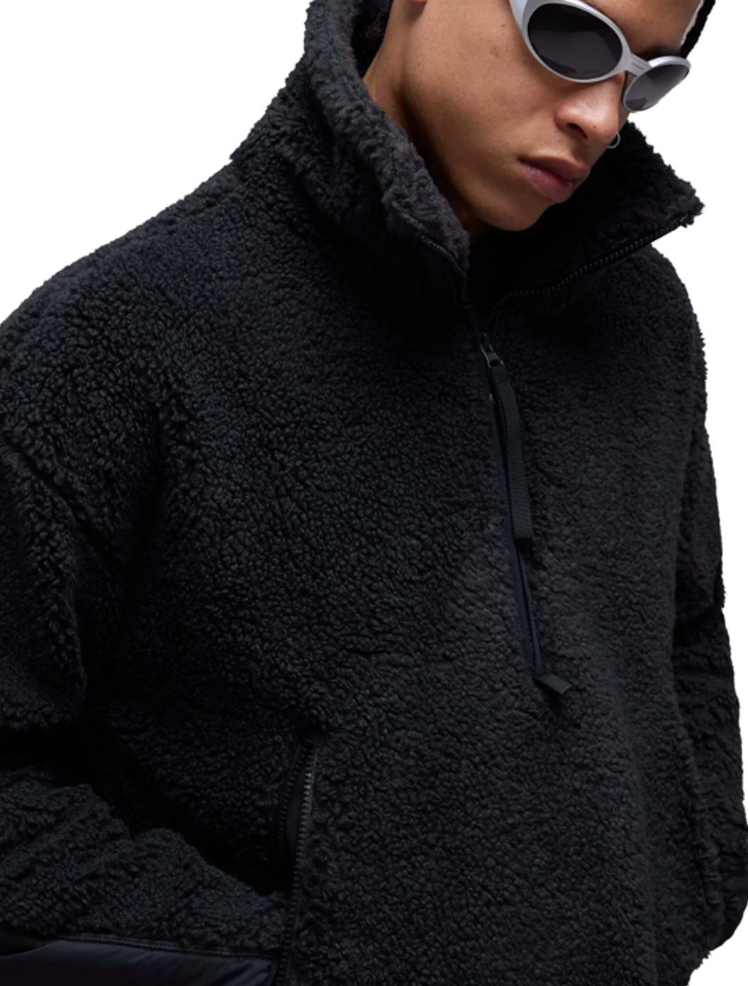 Oakley Herren Fleece Snowdrifter QTR Zip Jacke Pitch Black