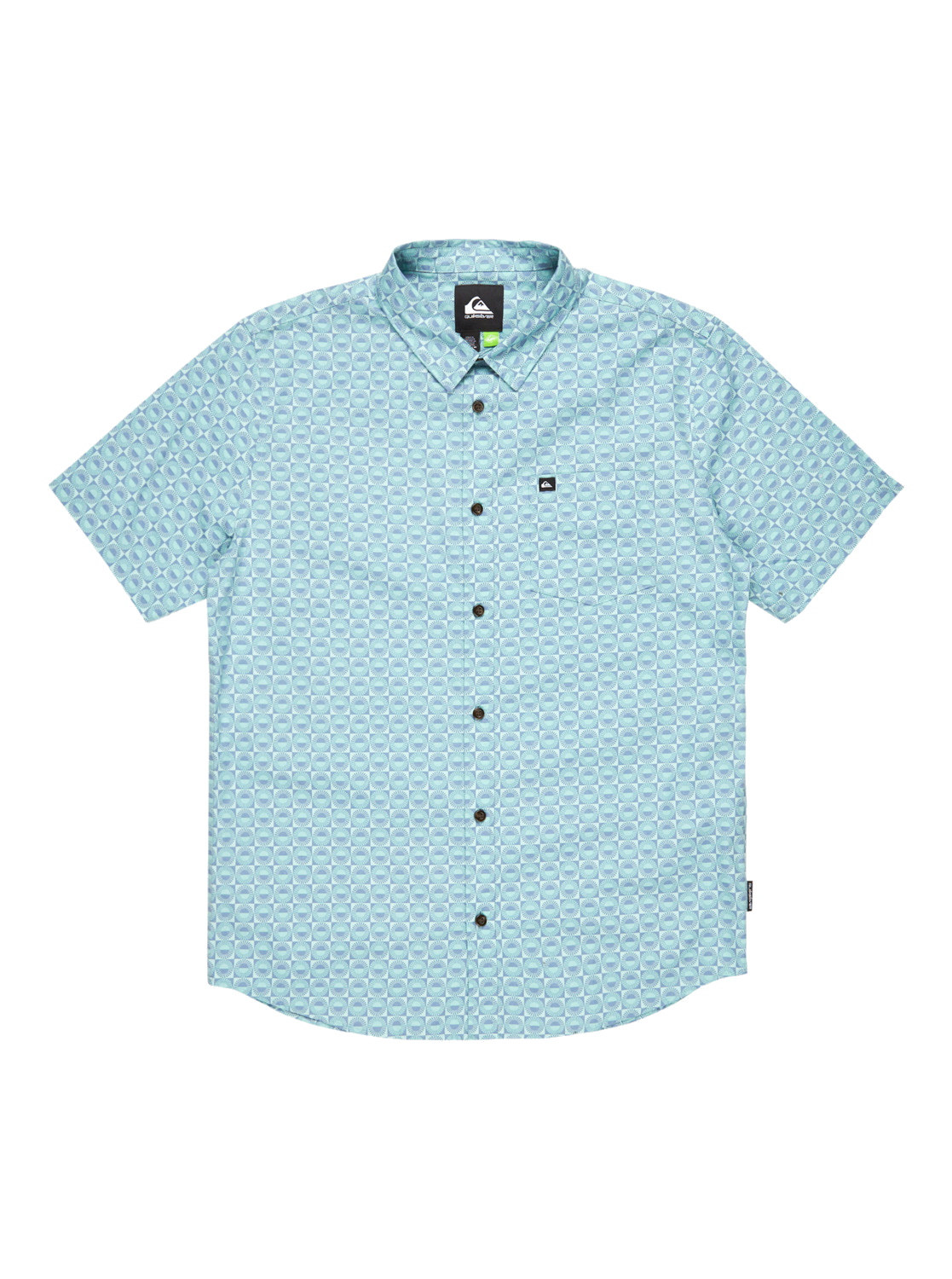 Quiksilver Kurzarm Hemd Apero Organic Classic Aquifer Florever