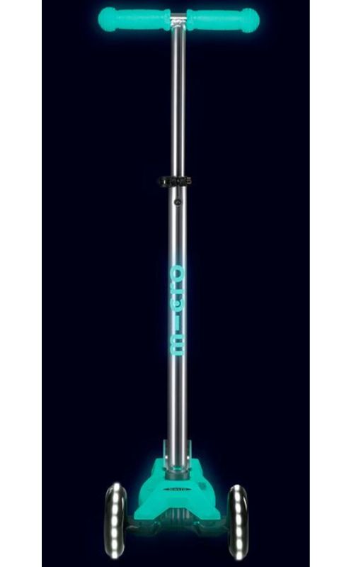 Micro Scooter Maxi Micro Deluxe glow LED jelly green