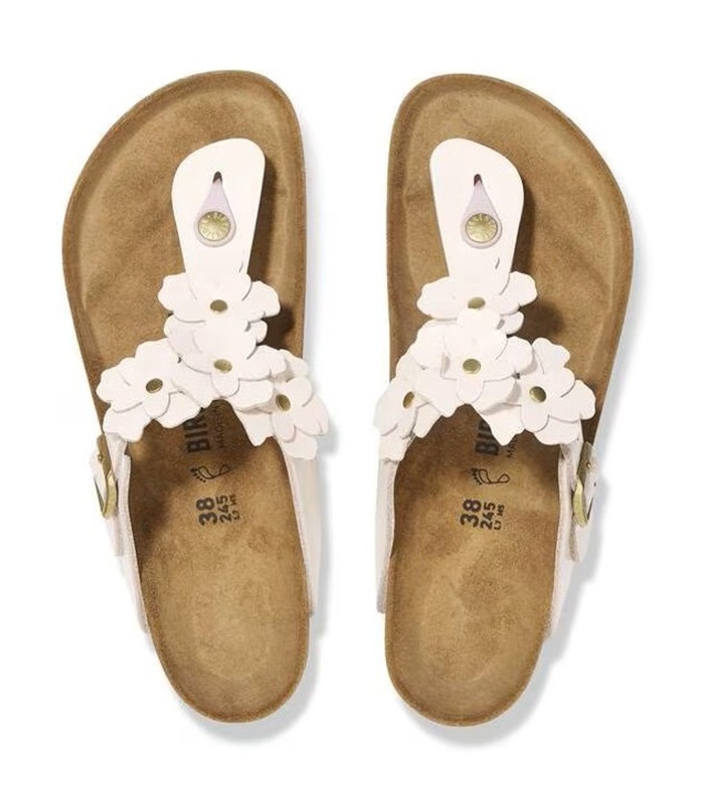 Birkenstock Damen Sandalen Gizeh Flower Embellishment Light Rose