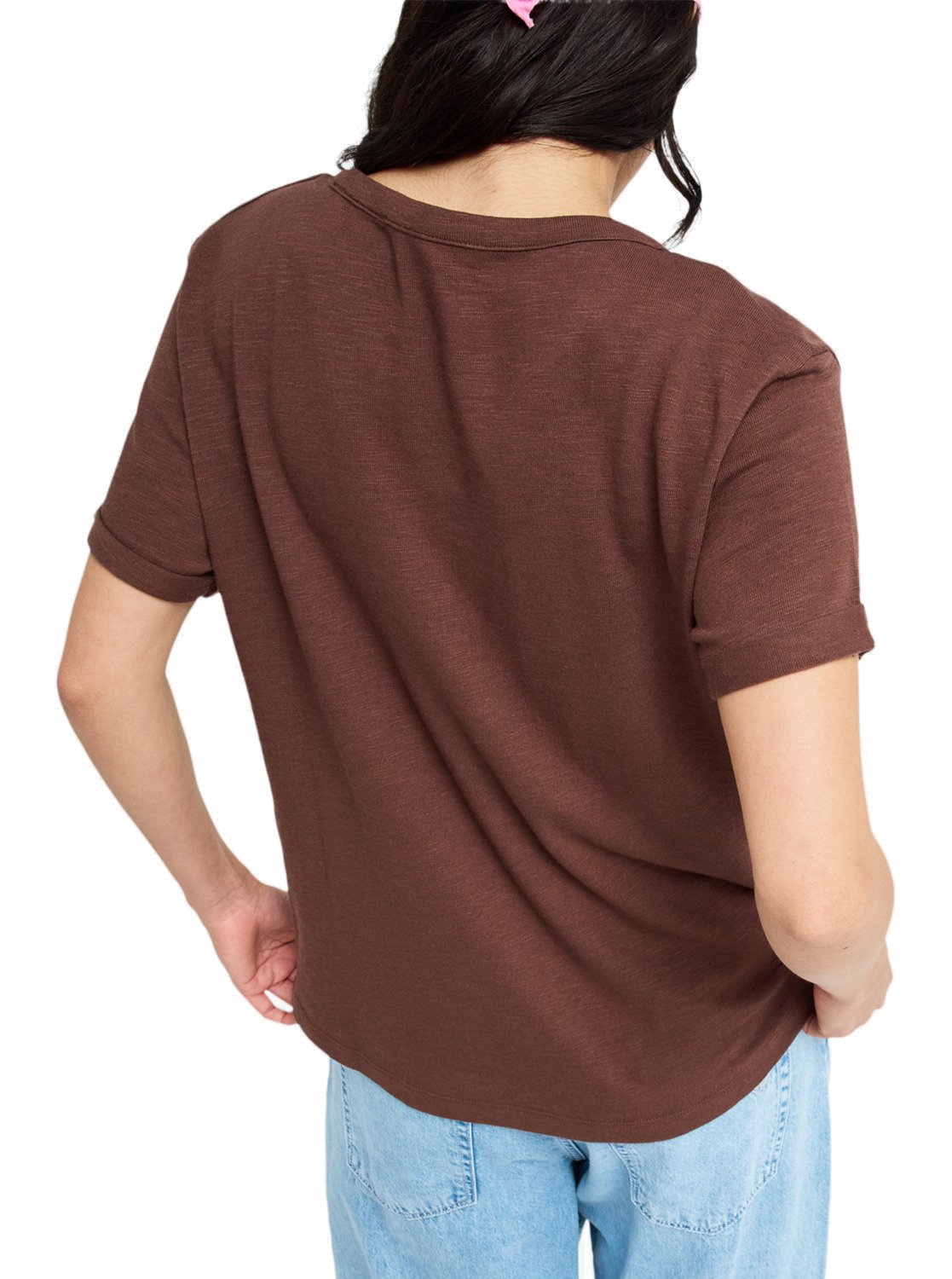 Roxy Damen Shirt Oceanwave Regular Slub French Roast