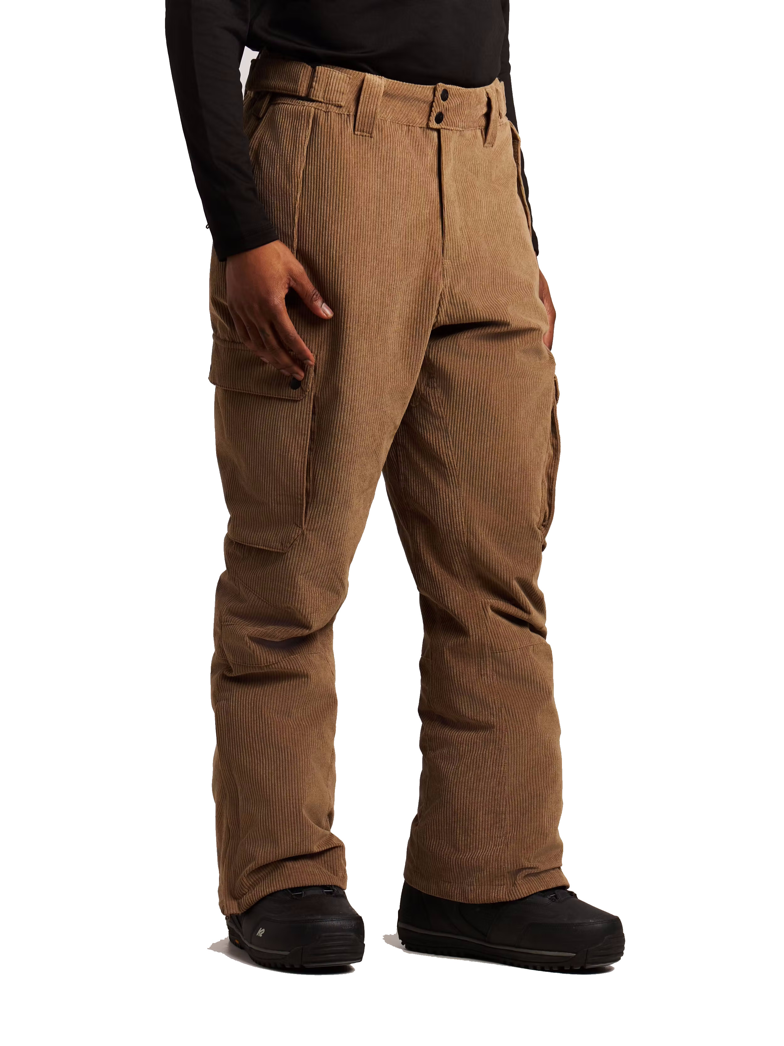 Protest Herren Cord Skihose PRTJoss Sandy Brown