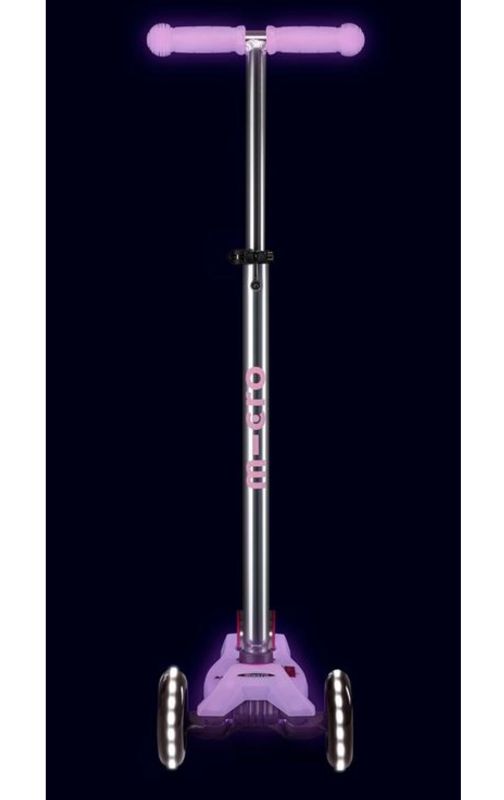 Micro Scooter Maxi Micro Deluxe glow LED lila