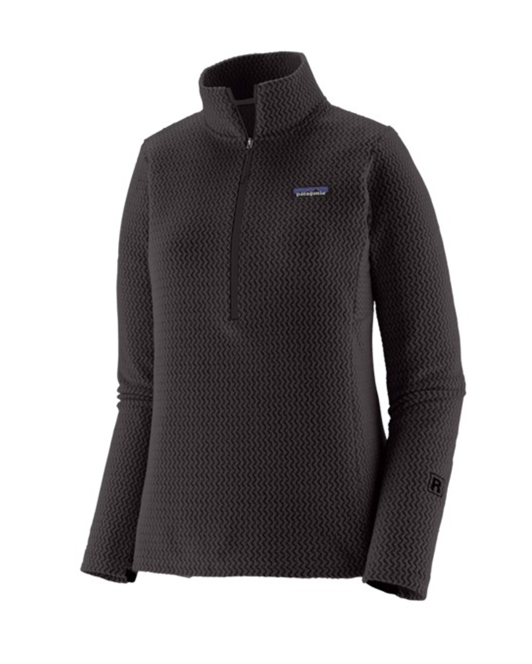 Patagonia Damen Fleece R1 Air Zip Neck Black
