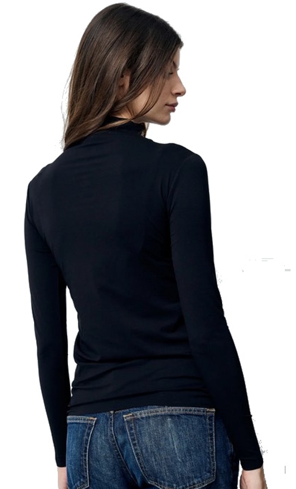 Fil Noir Langarmshirt ANABELLA black