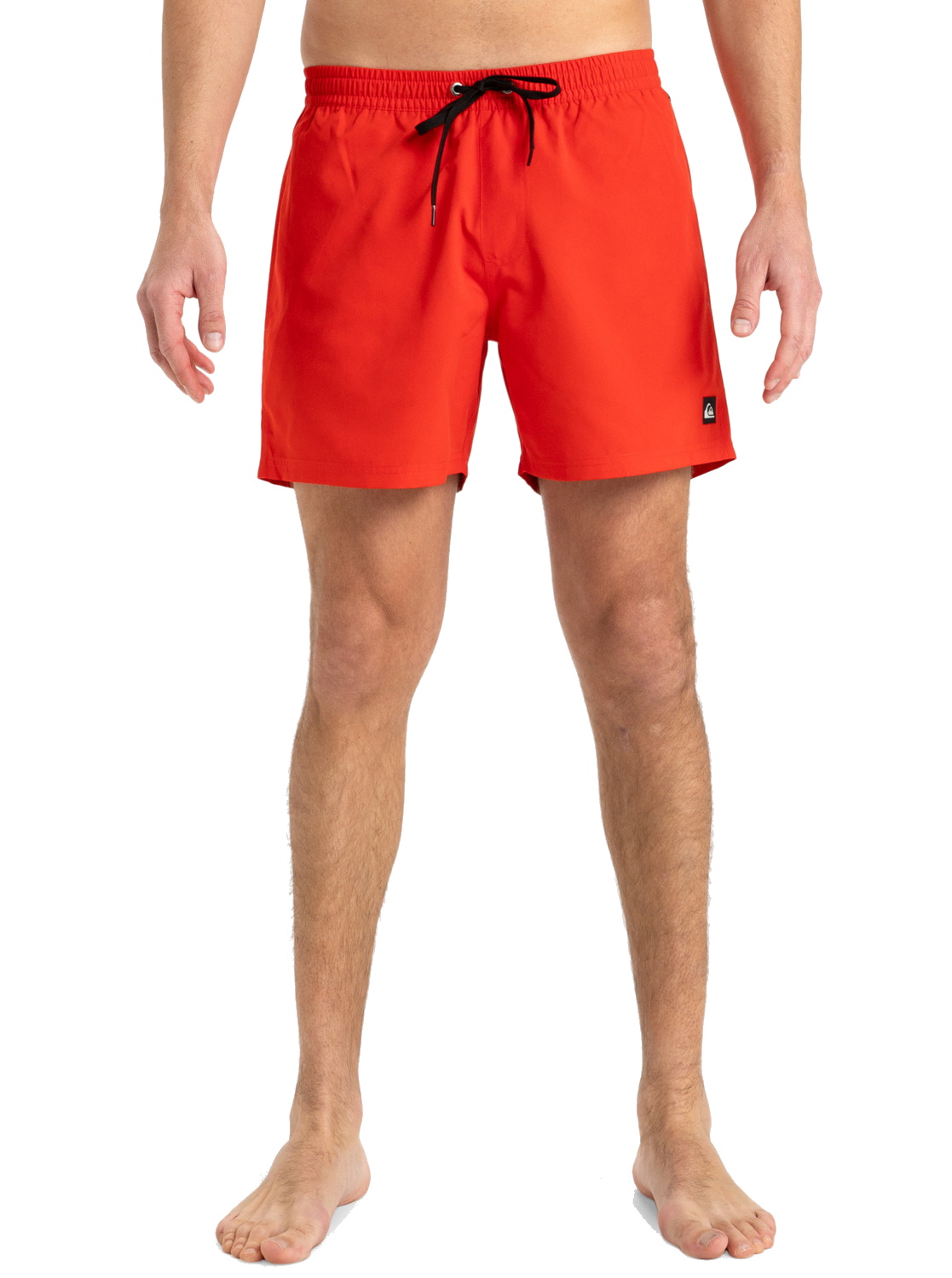 Quiksilver Badeshorts Solid 15" Schwimmshorts Black High Risk Red