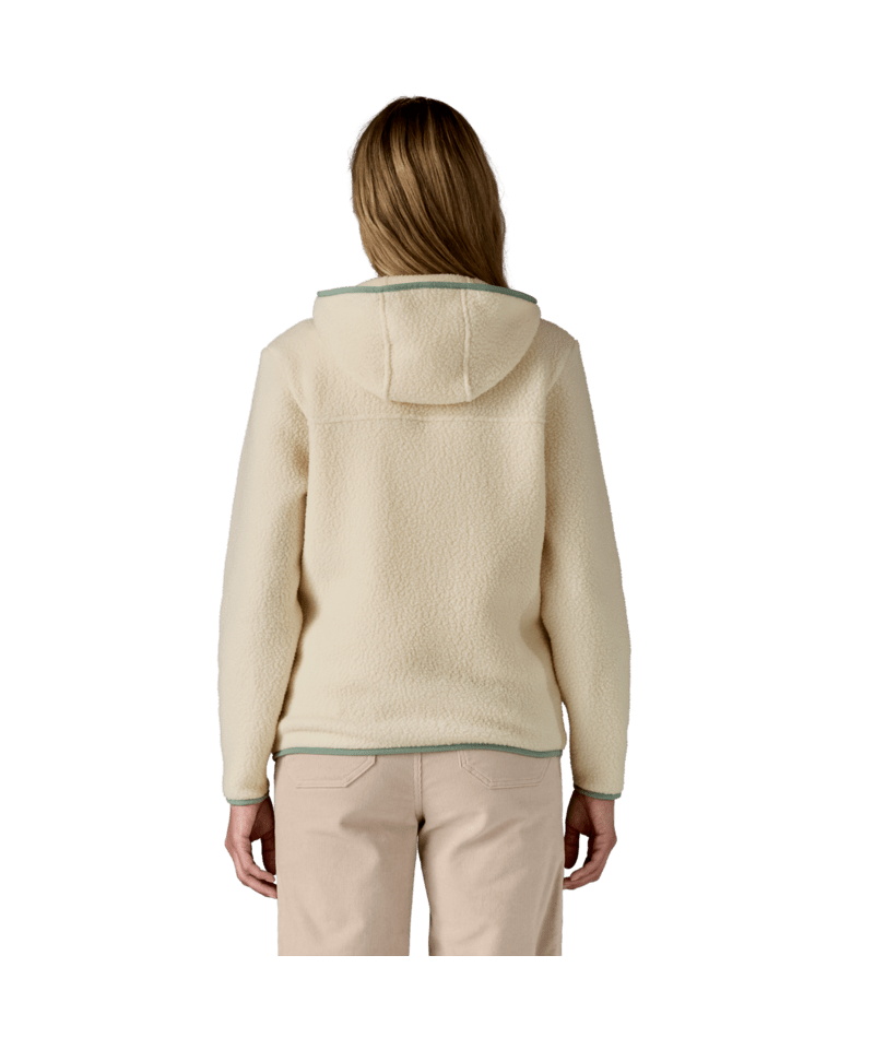 Patagonie Damen Retro Pile Hoody Natural/ Ellwood Green