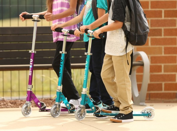 Micro Tretroller Scooter Sprite petrol gestreift