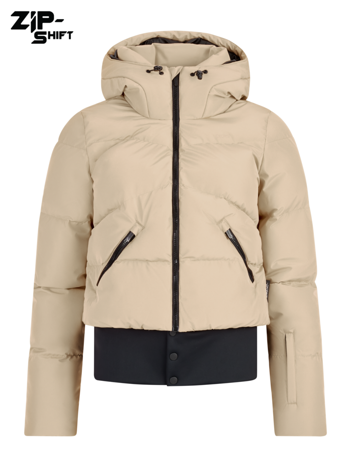 Protest Damen Schneejacke PRTPreppy with ZIP-SHIFT BambooBeige
