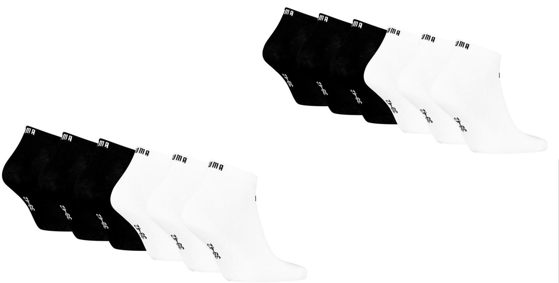 Puma ELEMENTS Sneakers Socken 12-Pack White/black