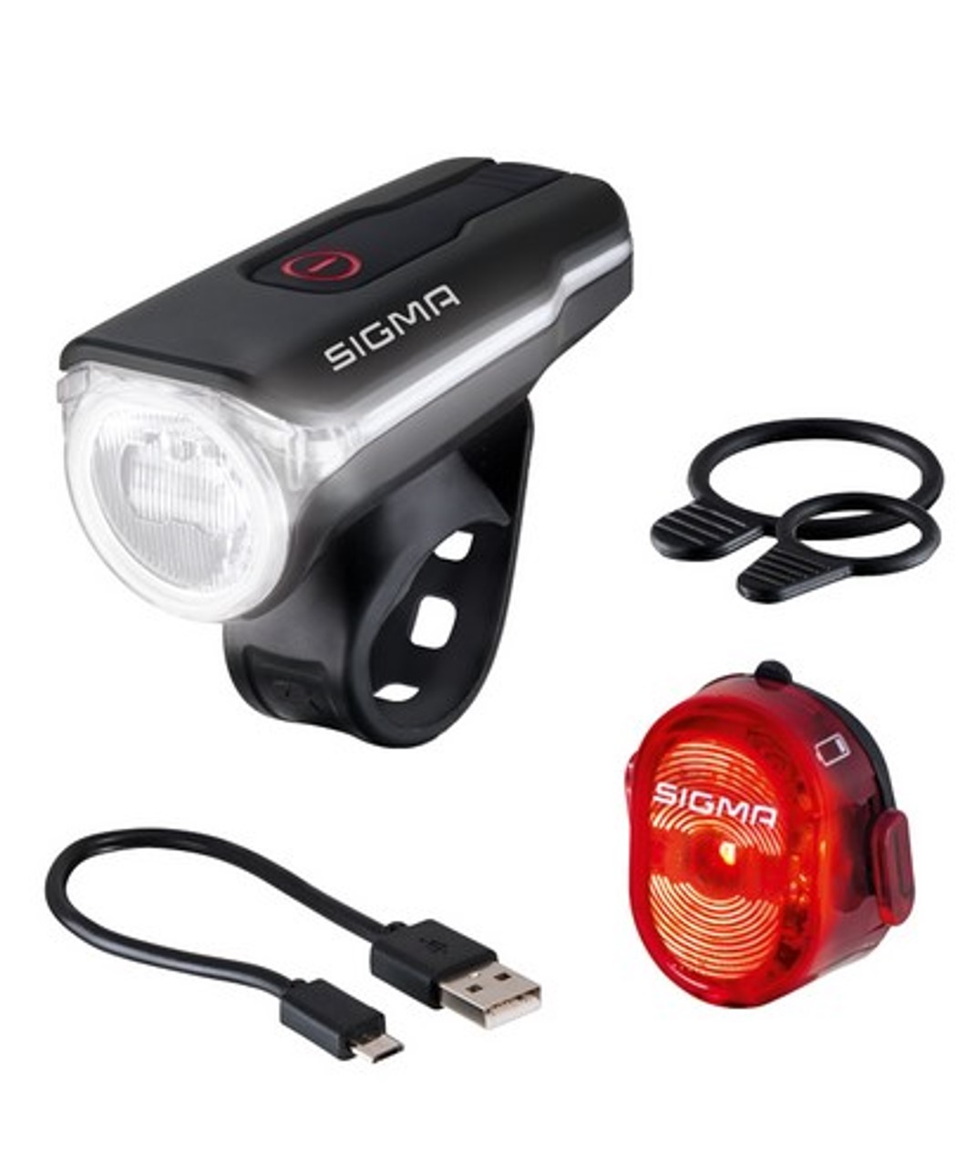 Sigma Fahrradlicht Aura 60 USB / Nugget II Set 60 LUX
