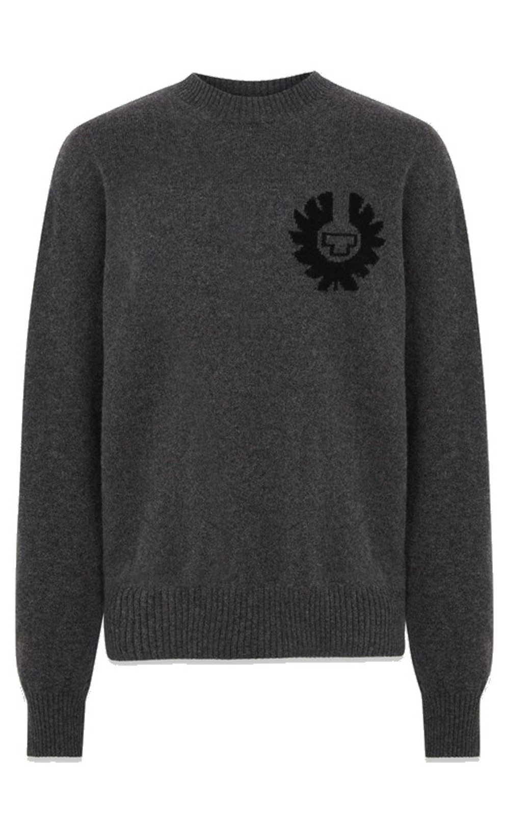 Belstaff Herren Rundhalspullover COMPETITION Anthrazit meliert 
