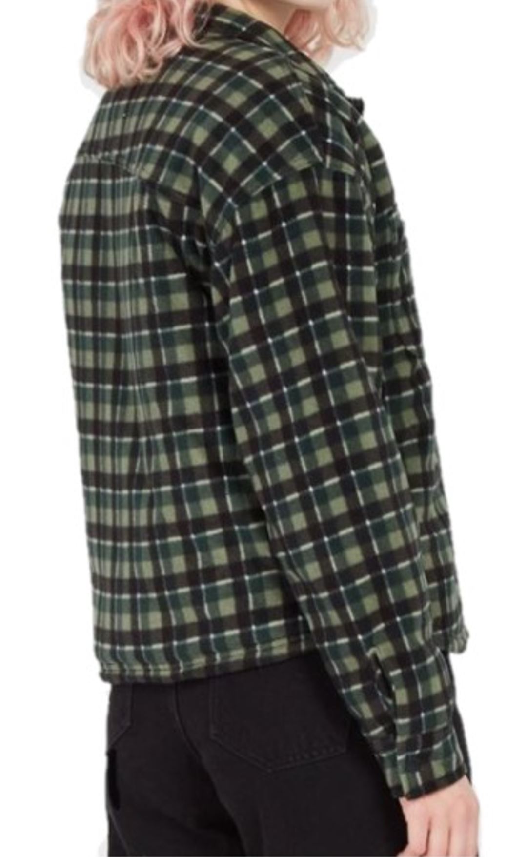 Volcom Damen Fleece Jacke Wowered grün