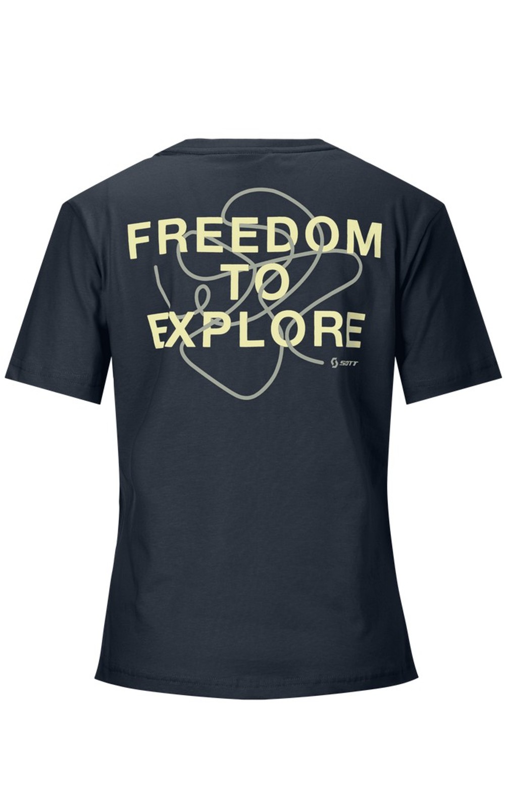 SCOTT Damen T-Shirt Backprint dark blue
