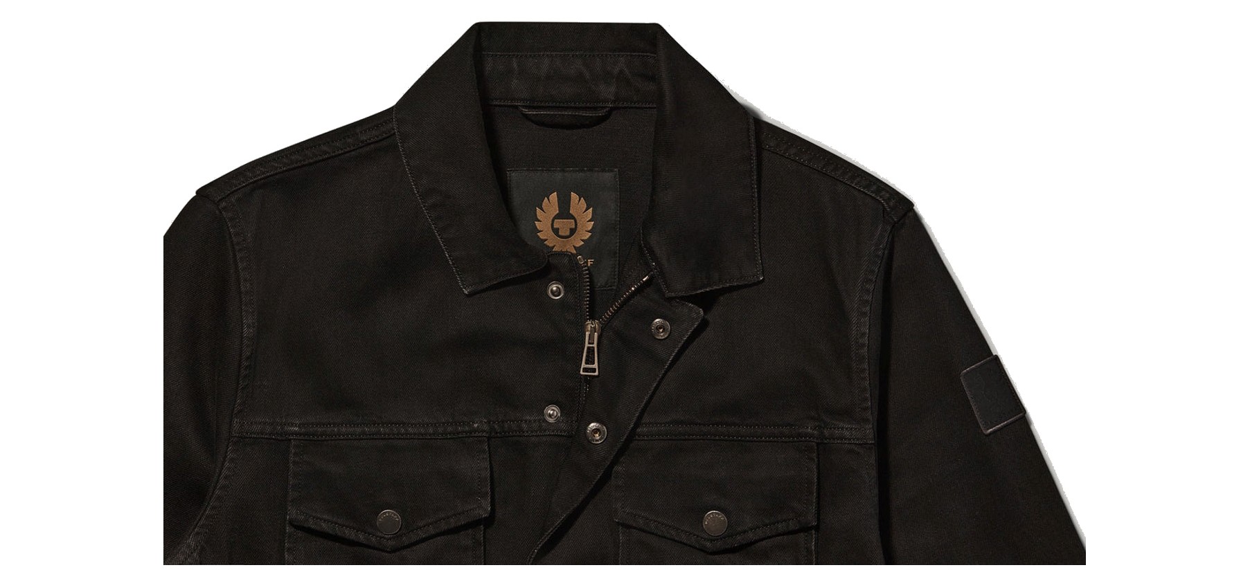 Belstaff Herren Jeansjacke PISTON Truckerjacke Schwarz