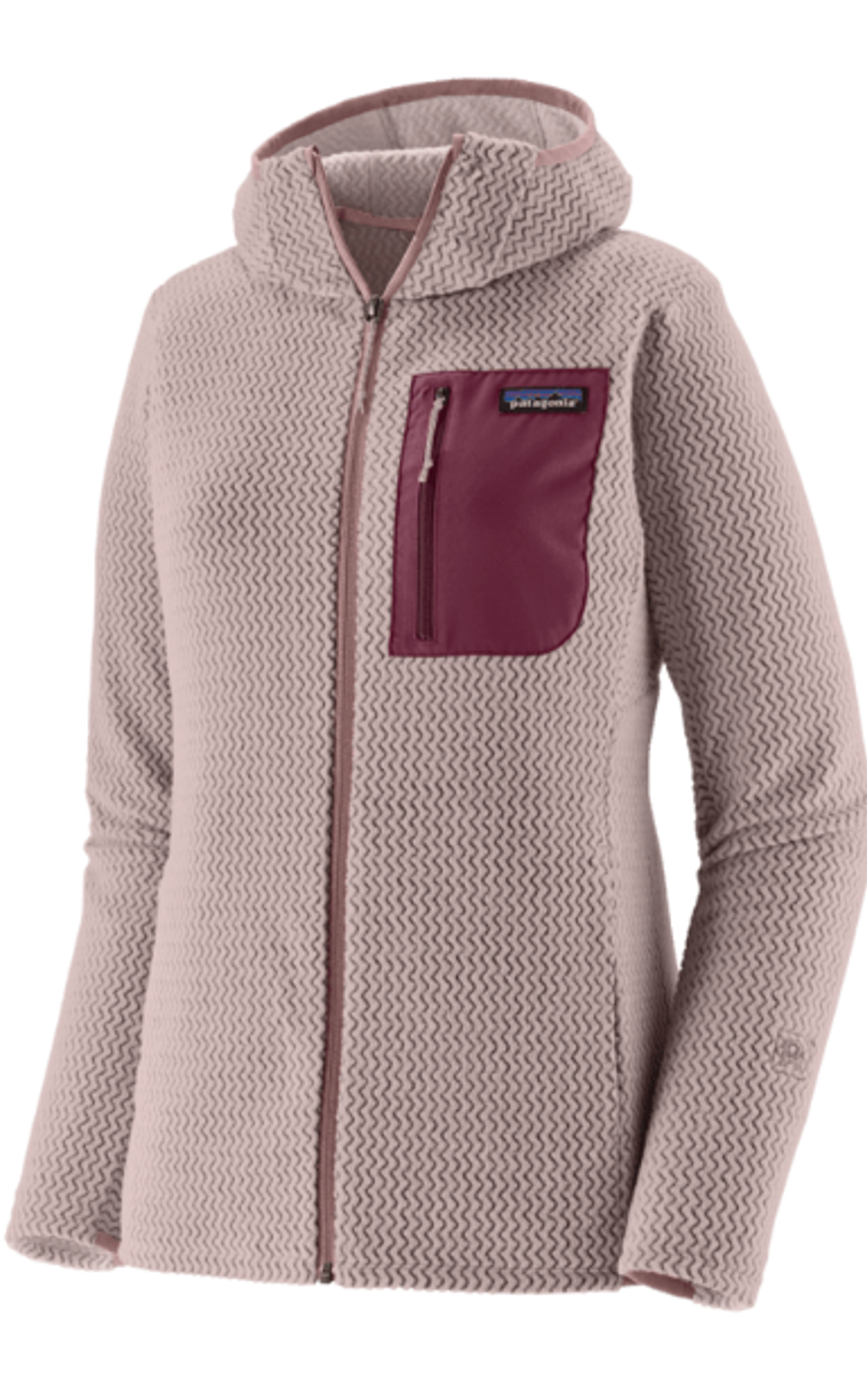 Patagonia Damen R1 Air Full-Zip Hoody Stingray Mauve