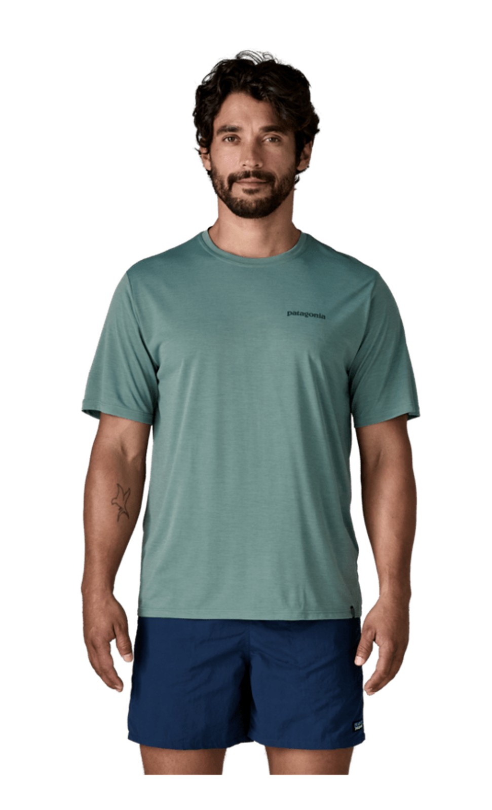 Patagonia Herren Cap Cool Daily Shirt Boardshort Blue Sage