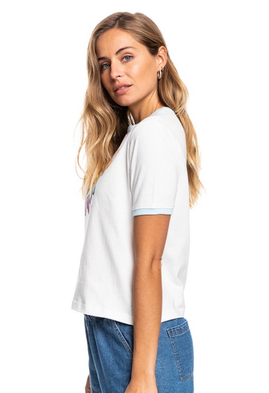 Roxy T-Shirt Biarritz Vibes weiß
