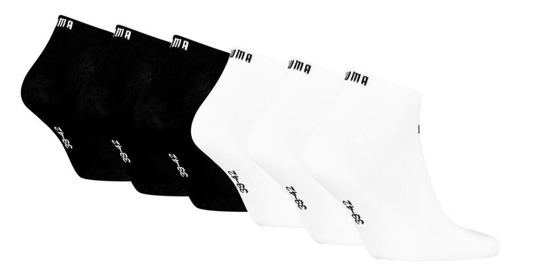 Puma ELEMENTS Sneakers Socken 6-Pack White/black