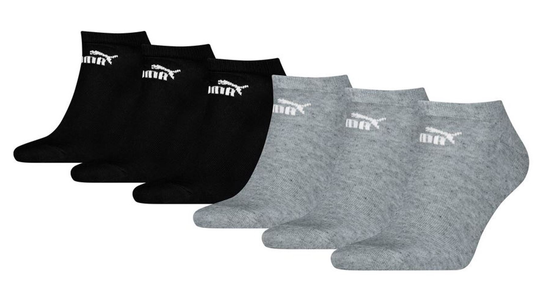 Puma ELEMENTS Sneakers Socken 6-Pack  Black/Grey