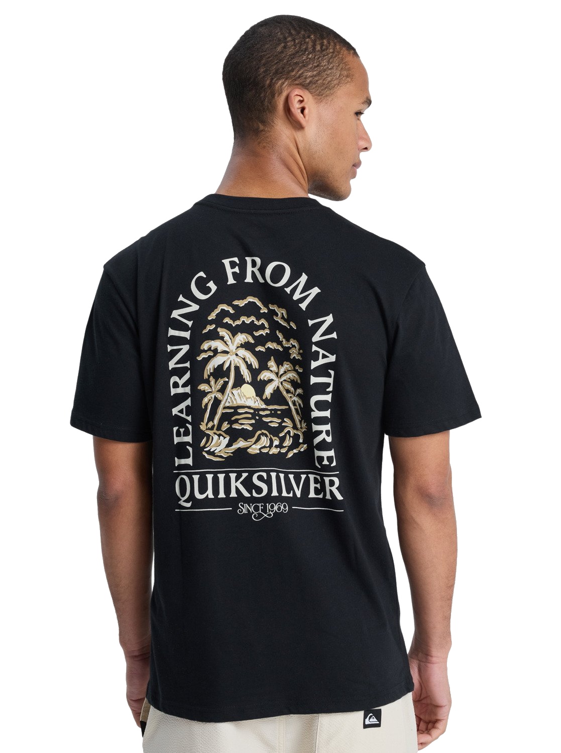 Quiksilver T-Shirt Evo Learning From Nature Black