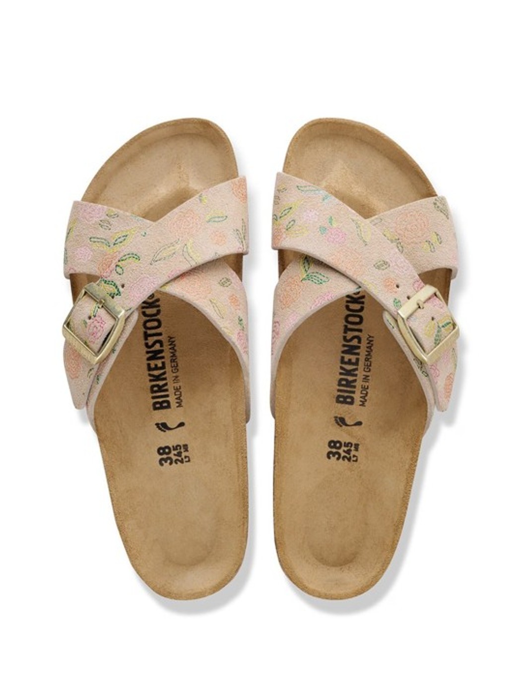 Birkenstock Damen Sandalen Siena Sandcastle Flower Print