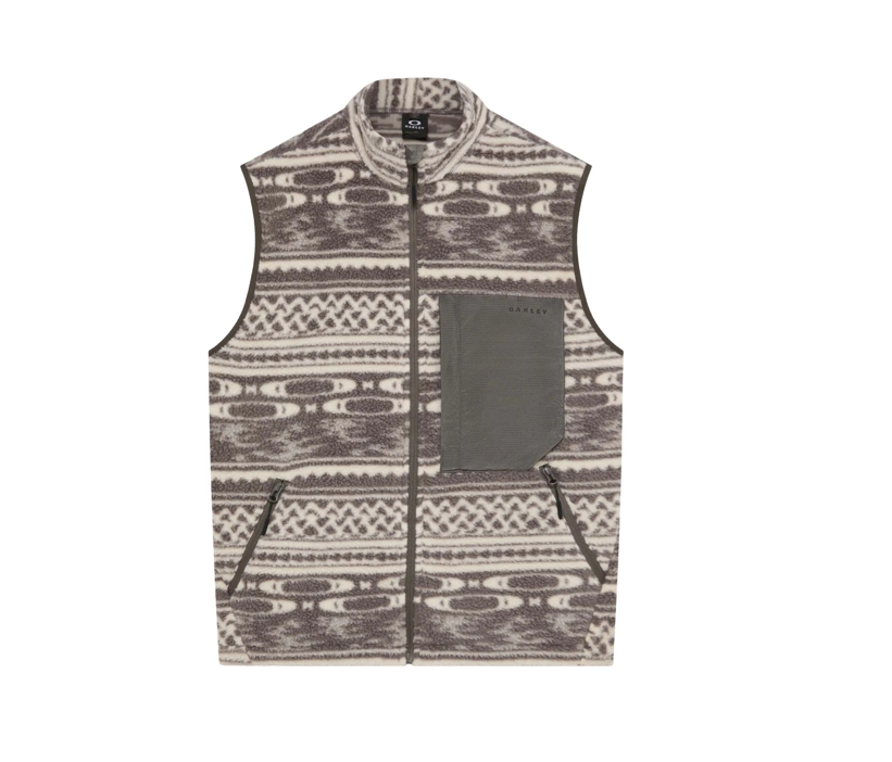 Oakley Herren Weste Snowdrifter Sherpa Vest Mountain Pat Granite