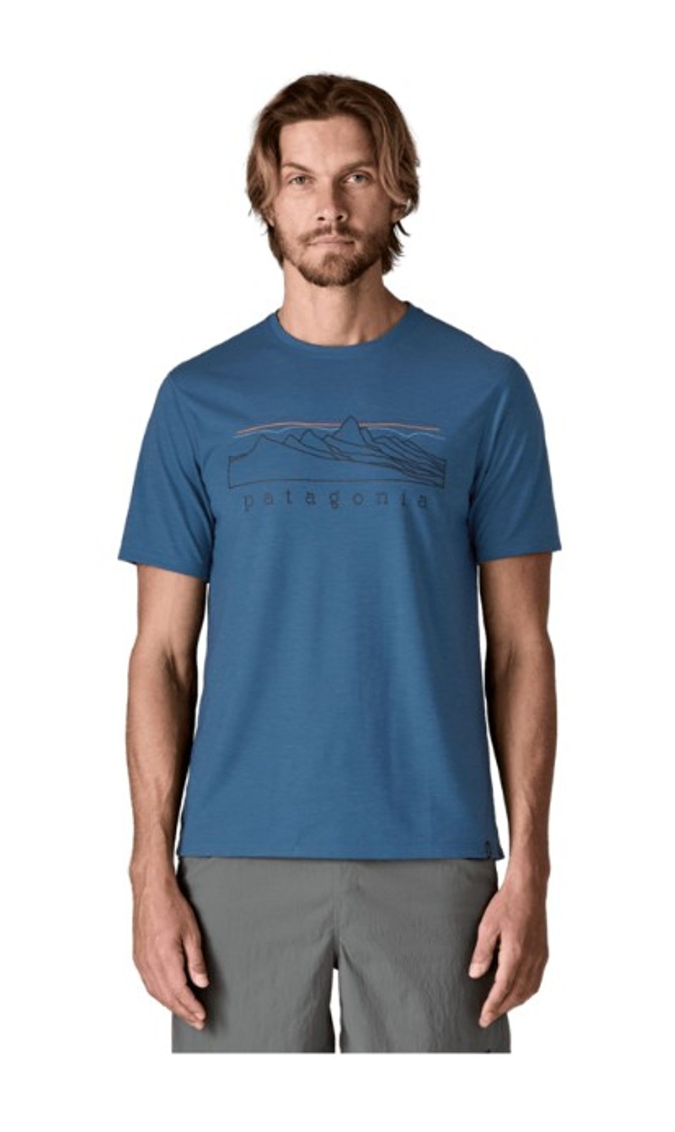 Patagonia Herren Cap Cool Trail Shirt Aquatic Blue