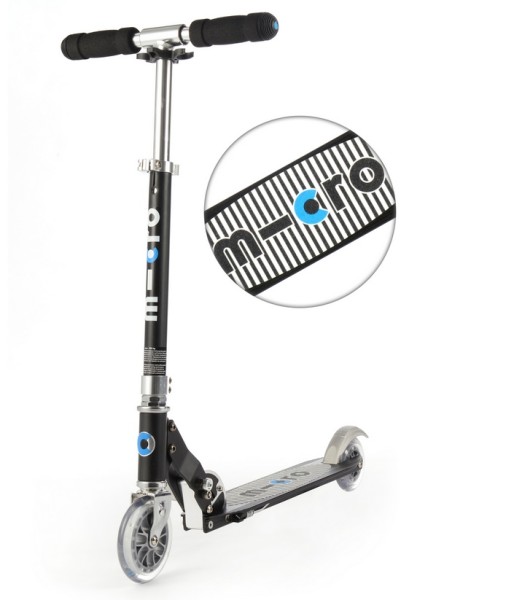 Micro Tretroller Scooter Sprite schwarz gestreift 