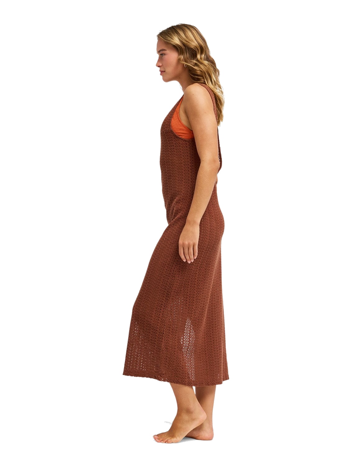 Roxy Häkel Strandkleid Playa Mood Cappuccino