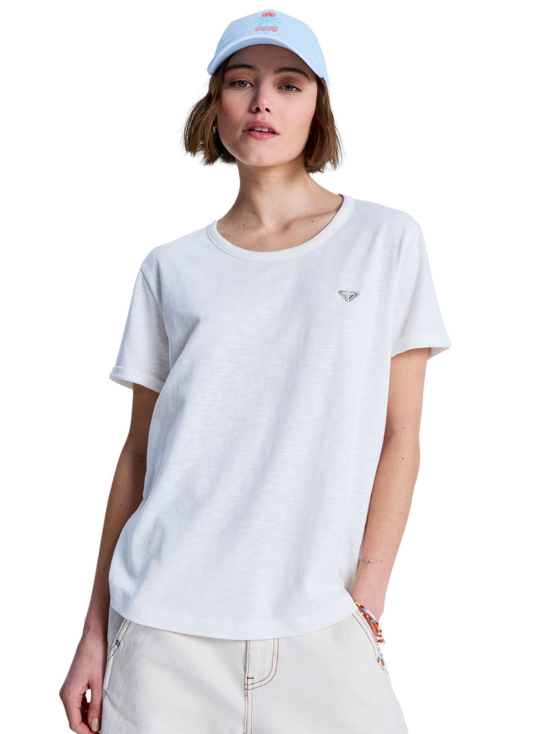Roxy Damen Shirt Oceanwave Regular Emby White