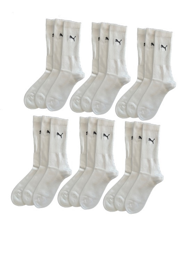 Puma Sportsocken Regular Crew Socken Sport 18-Pack weiß