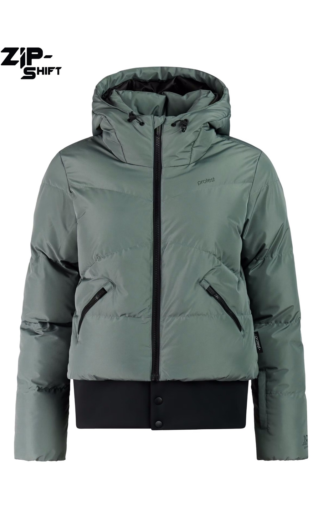 Protest Damen Skijacke PRTPreppy ZIP-SHIFT Evergreen