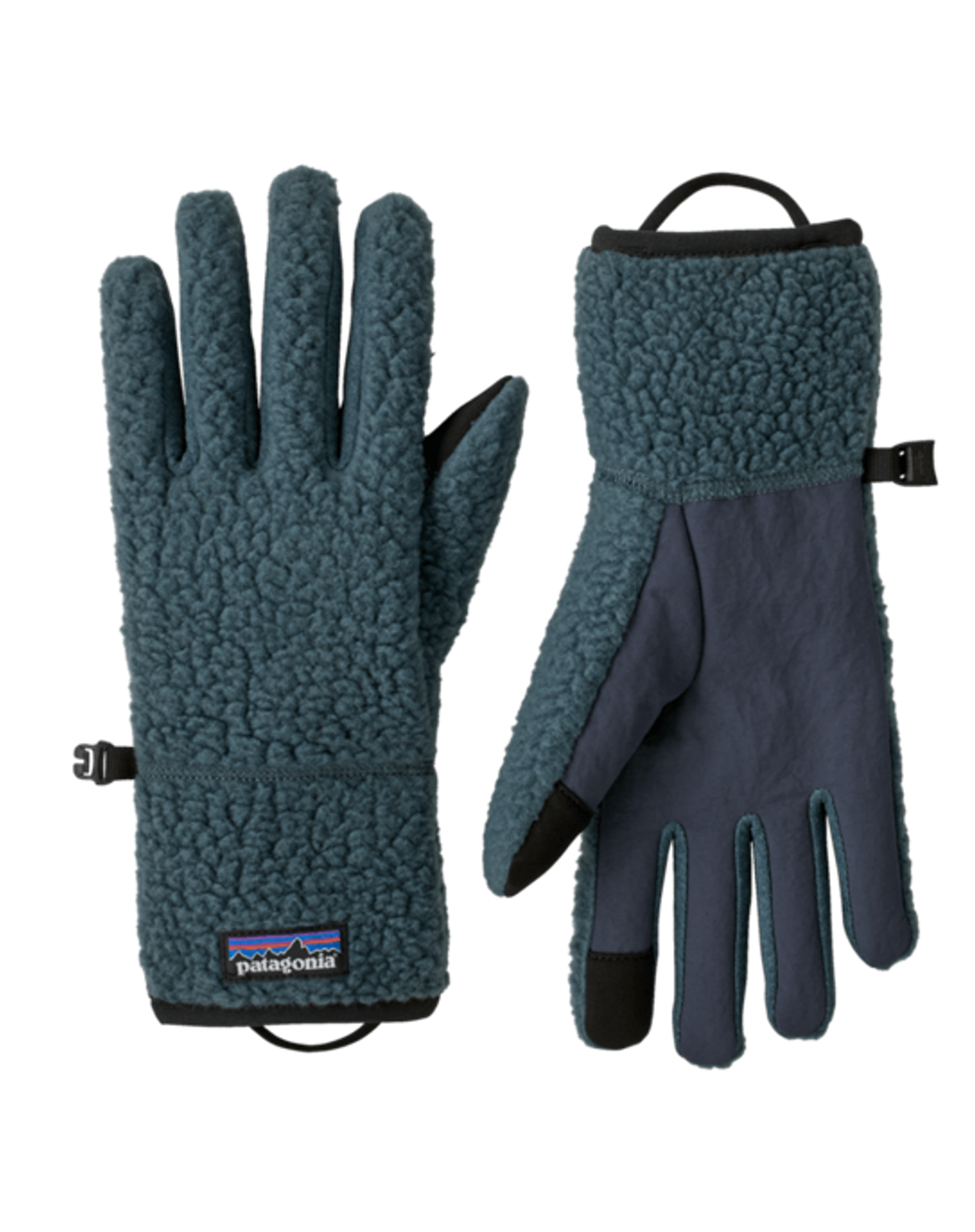 Patagonia Fleece Handschuhe Retro Pile Gloves Smolder Blue