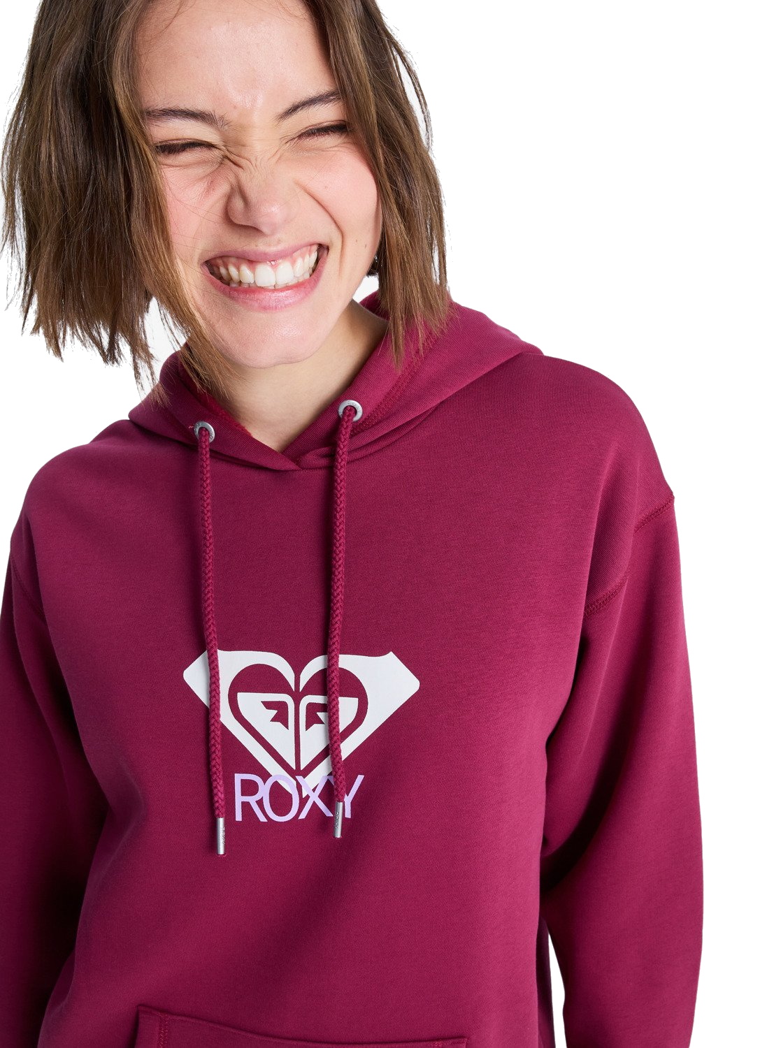 Roxy Damen Kapuzenpullover Surf Stoked Brushed Art Rhododendron