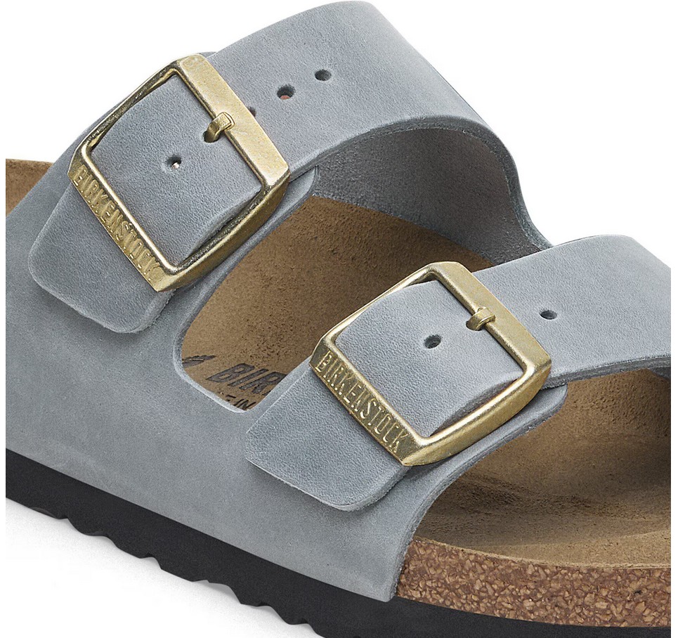 Birkenstock Herren Arizona Nubukleder geölt Basalt Gray
