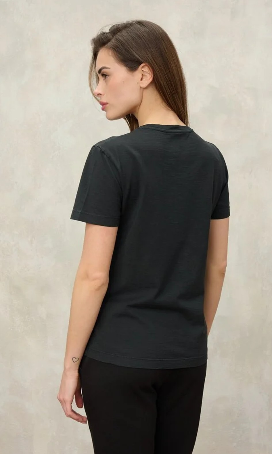 Blauer USA Damen T-Shirt Logo Glitter GRAHAM T-SHIRT Black
