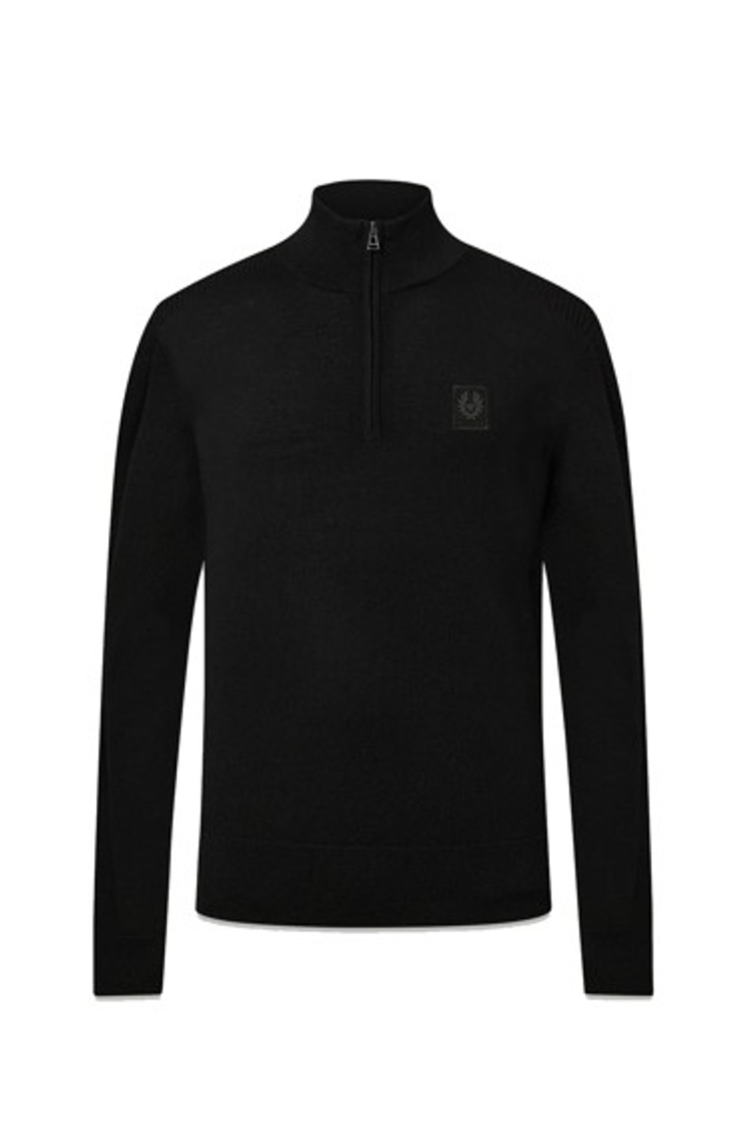 Belstaff Herren Pullover Colden Merino Quarter Zip Black